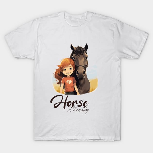 Happy Horse T-Shirt by ArtRoute02